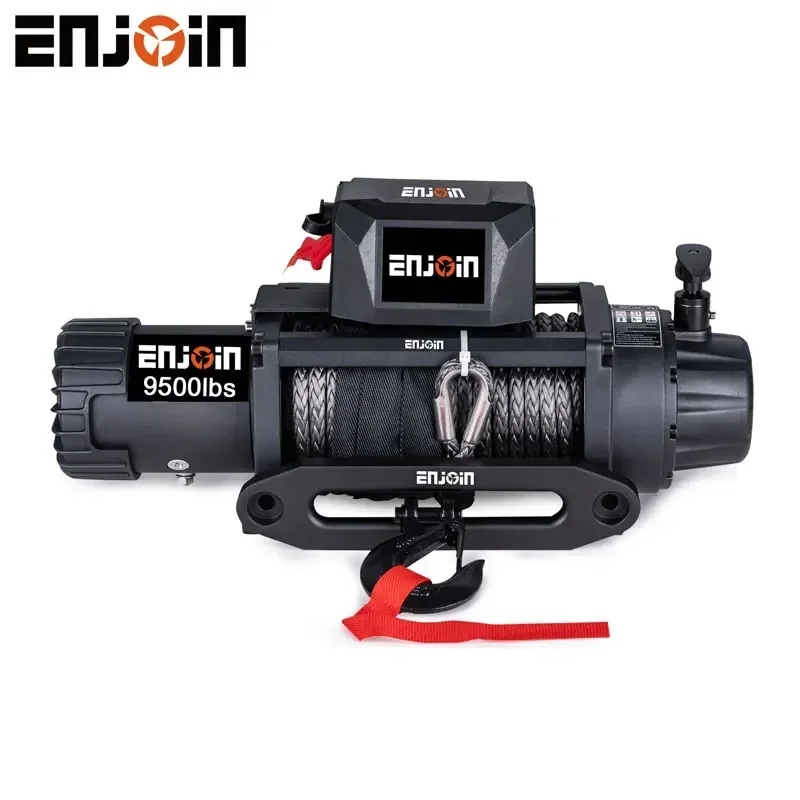 Winch 9500Lb Electric 12V - ENJOIN 2021 الأكثر مبيعًا حبل اصطناعي