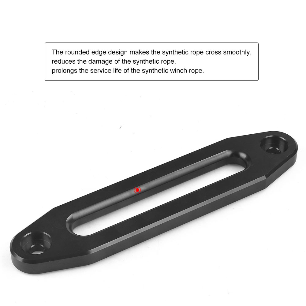 Winch Fairlead Hawse Aluminum - 10 بوصة البليت المصقول الألومنيوم الترباس