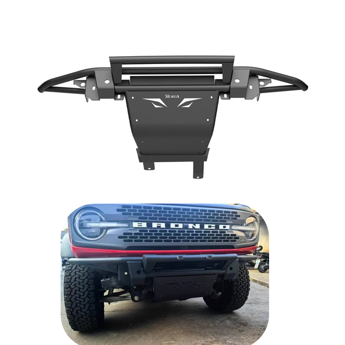 Winch Bumper Mount Plate - لوح حماية أمامي للصدام 2/4، مناسب