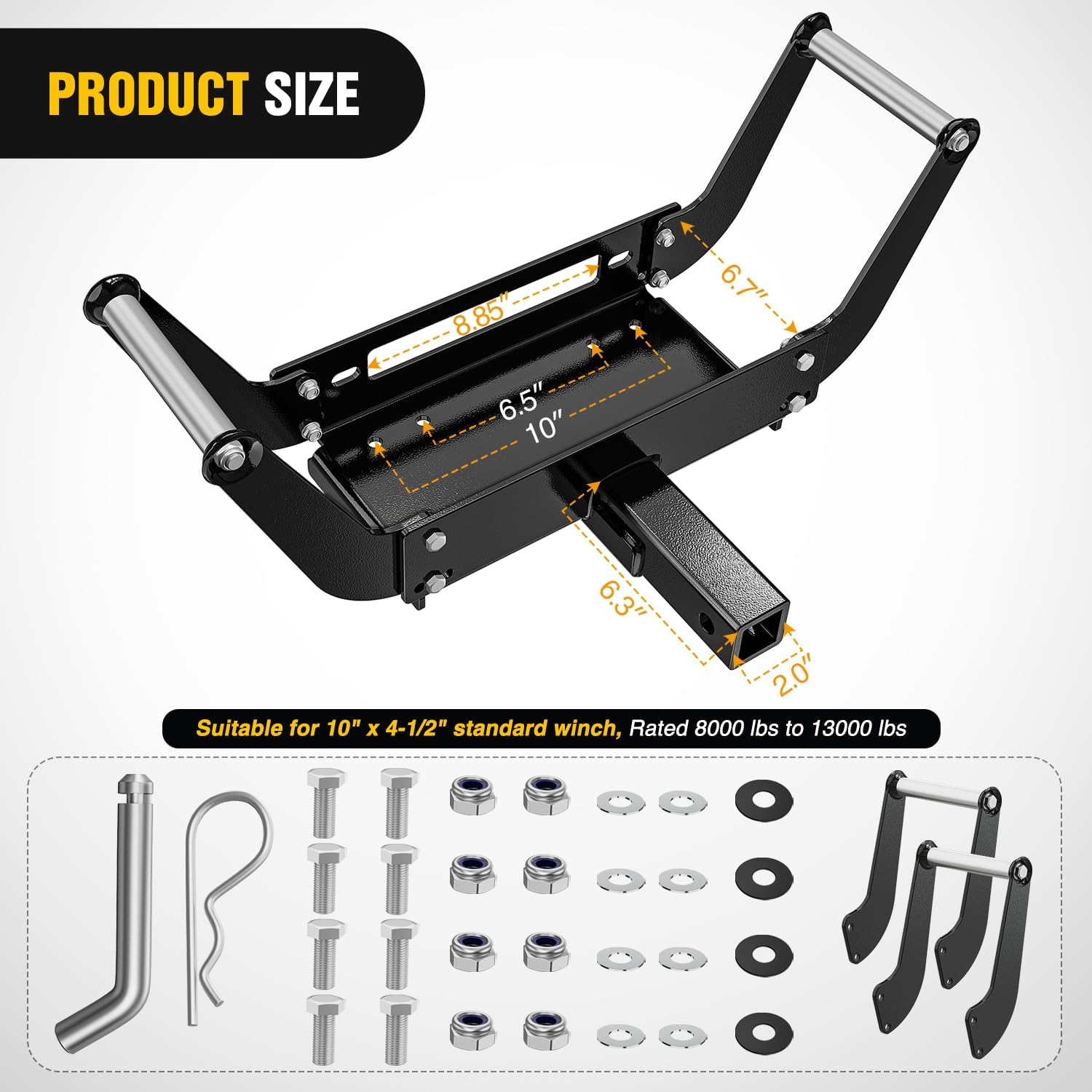Winch Bumper Mount Plate - منتجات جديدة لاستعادة حالة المركبات: لوحة