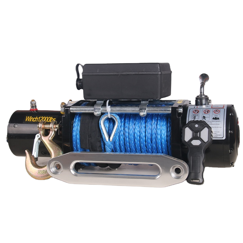 Winch 12000Lb Synthetic Rope - ونش كهربائي 12 فولت و24 فولت