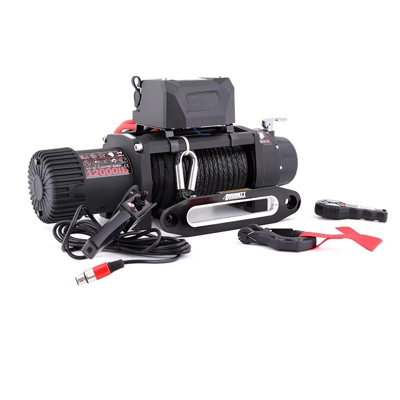 Winch 12000Lb Synthetic Rope - ونش مصد سيارة 4x4 للطرق الوعرة