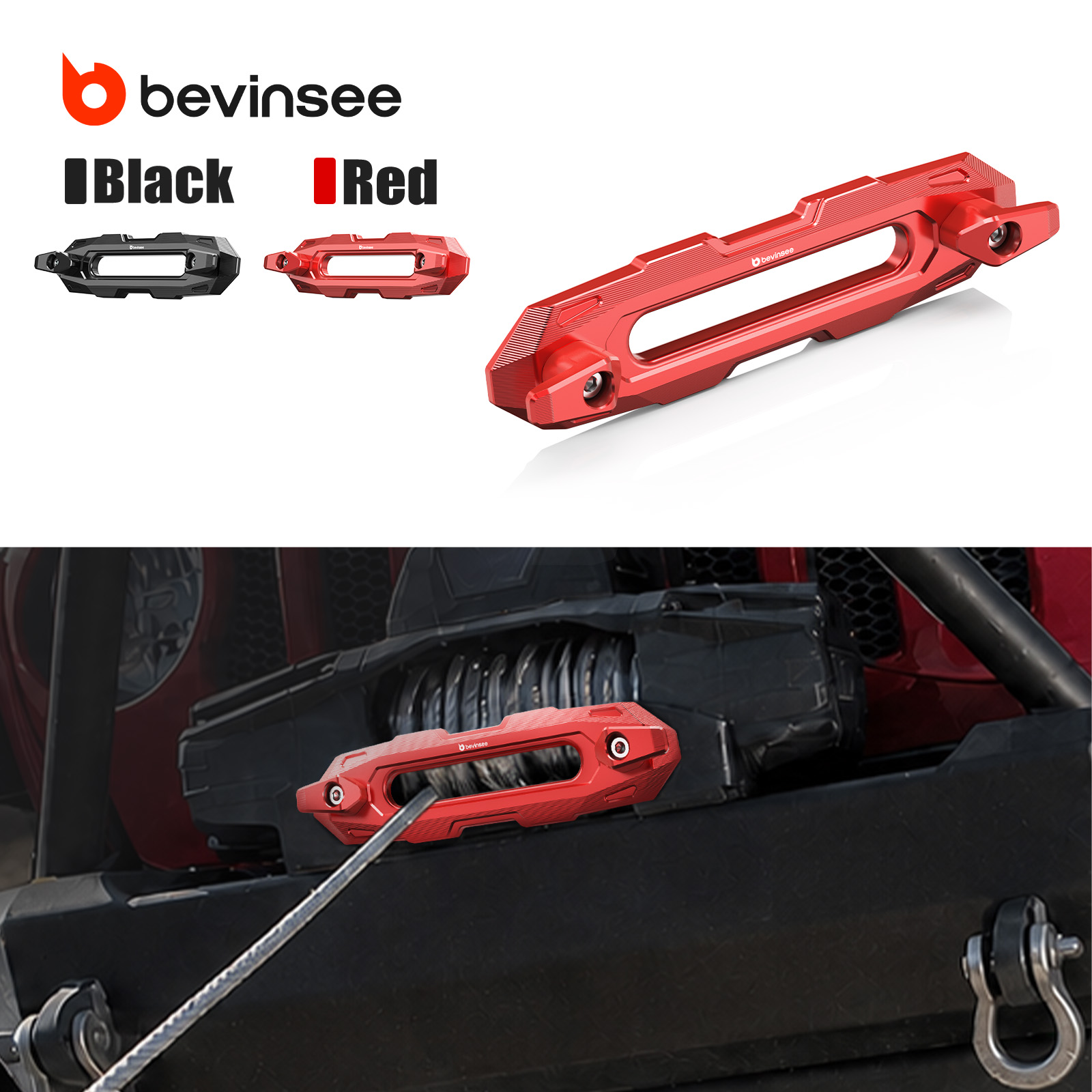 Winch Fairlead Hawse Aluminum - خطاف ونش BEVINSEE من الألومنيوم 6061