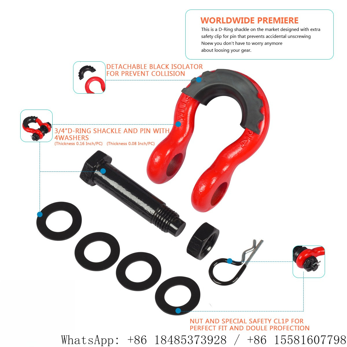 مشبك على شكل حرف D مقاس 3/4 بو - مراجعة D Ring Shackle 3/4 وسعره