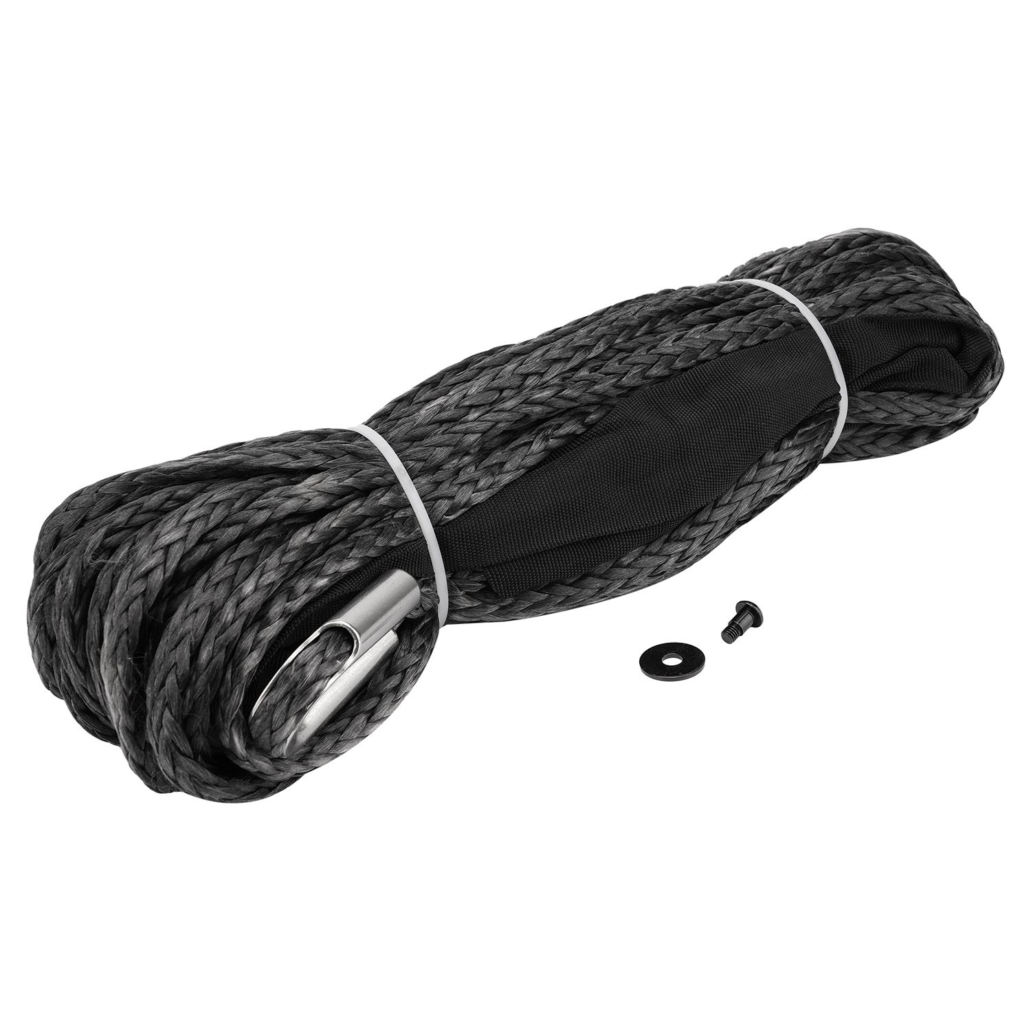 104232   ونش حبل صناعي بطول 90 - مراجعة Winch 12000Lb Synthetic Rope وسعره