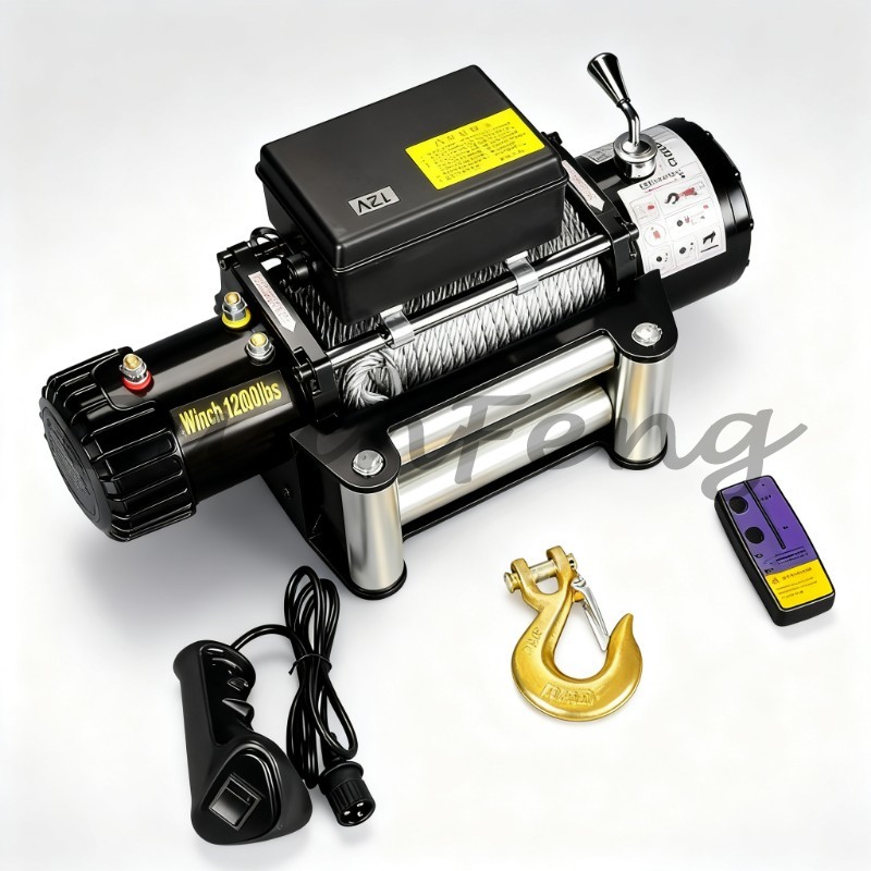 ونش كهربائي 12 فولت/24 فولت بق - مراجعة Winch 9500Lb Electric 12V وسعره