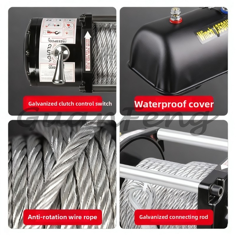 ونش كهربائي 12 فولت/24 فولت بق - مراجعة Winch 9500Lb Electric 12V وسعره