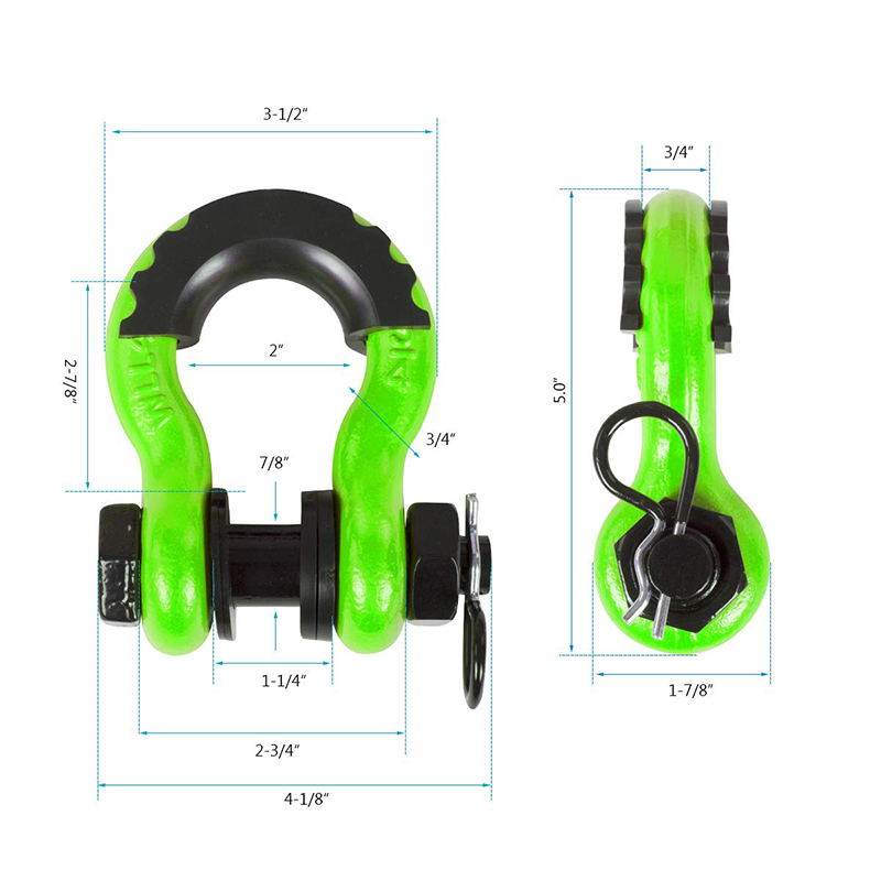 أغلال 3/4 بوصة D حلقة تكبل 2 ق - مراجعة D Ring Shackle 3/4 وسعره