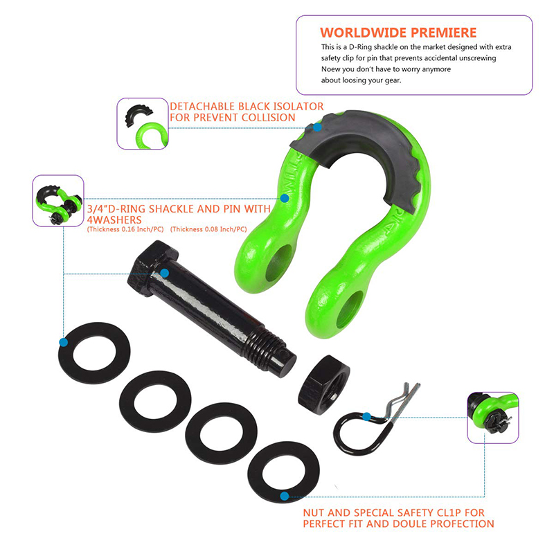 أغلال 3/4 بوصة D حلقة تكبل 2 ق - مراجعة D Ring Shackle 3/4 وسعره