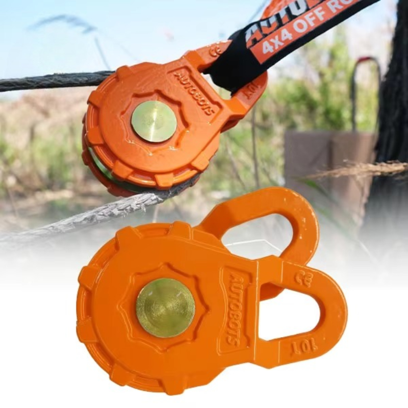 4*4 الثقيلة الاصطناعية حبل الص - مراجعة Snatch Block Pulley 10 Ton وسعره