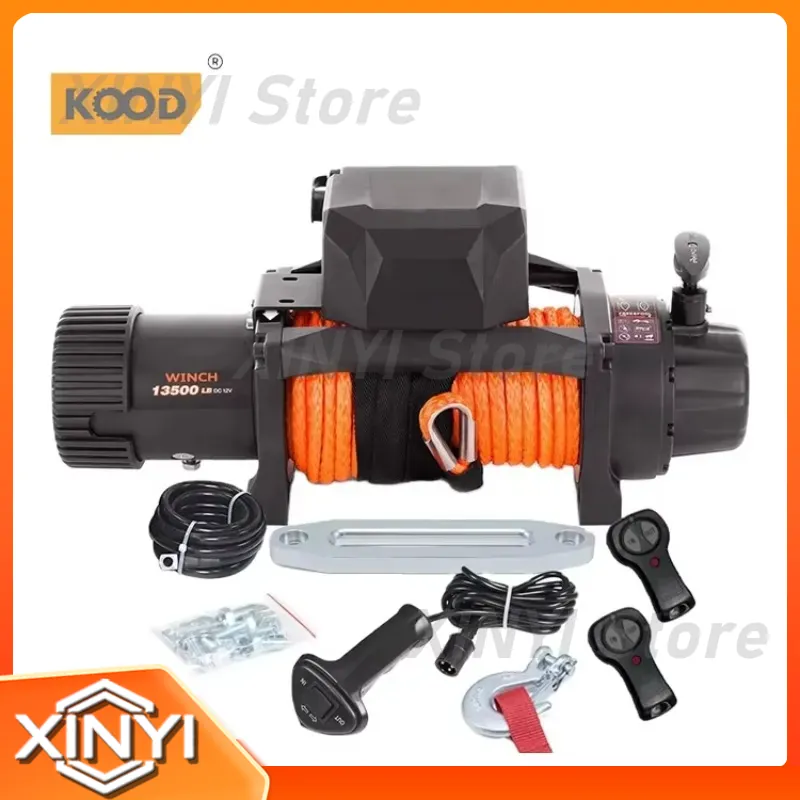 ونش كهربائي KOOD بقوة 24 فولت  - مراجعة Winch 12000Lb Synthetic Rope وسعره