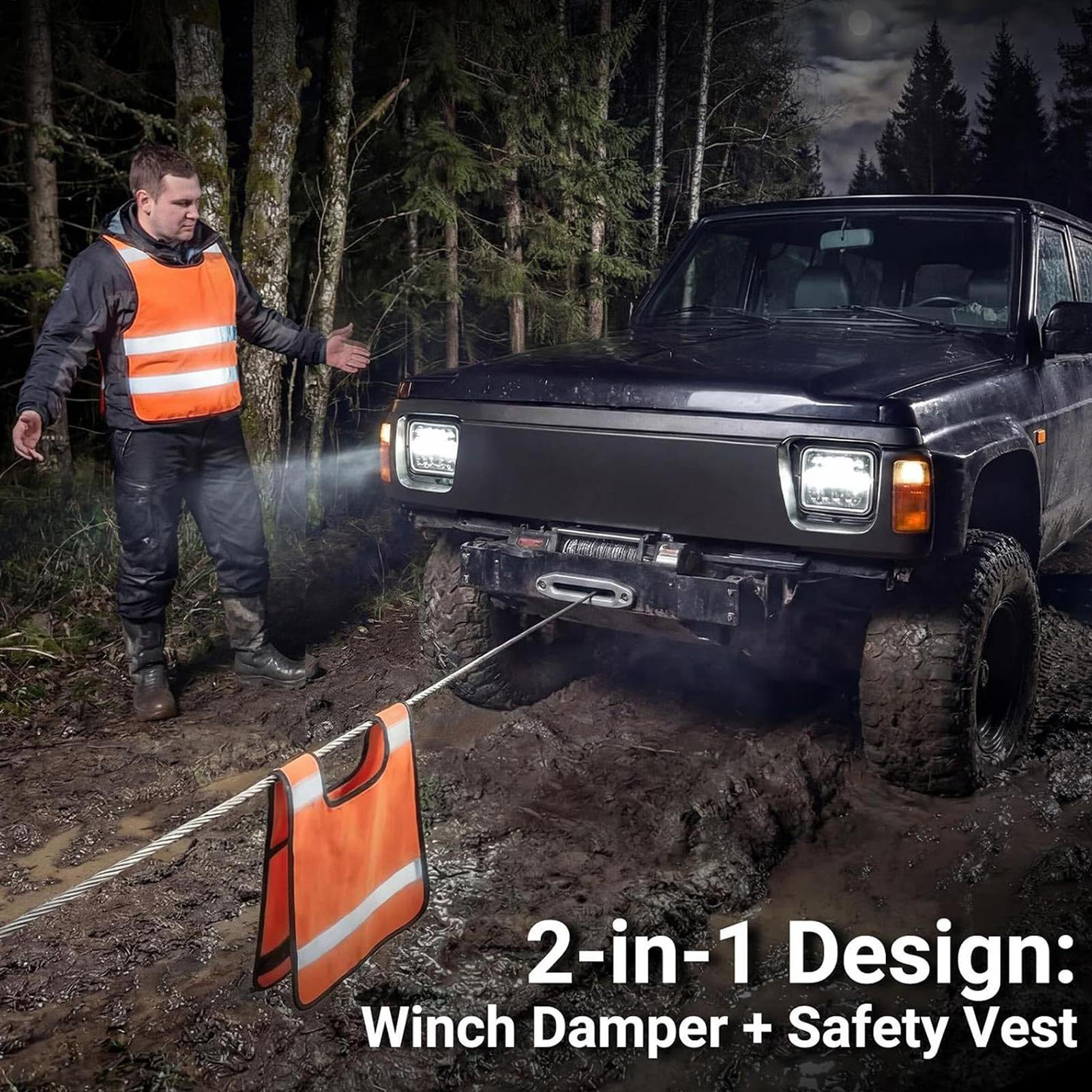 مثبط ونش، قطعتين، شرائط عاكسة، - مراجعة Recovery Damper Blanket وسعره