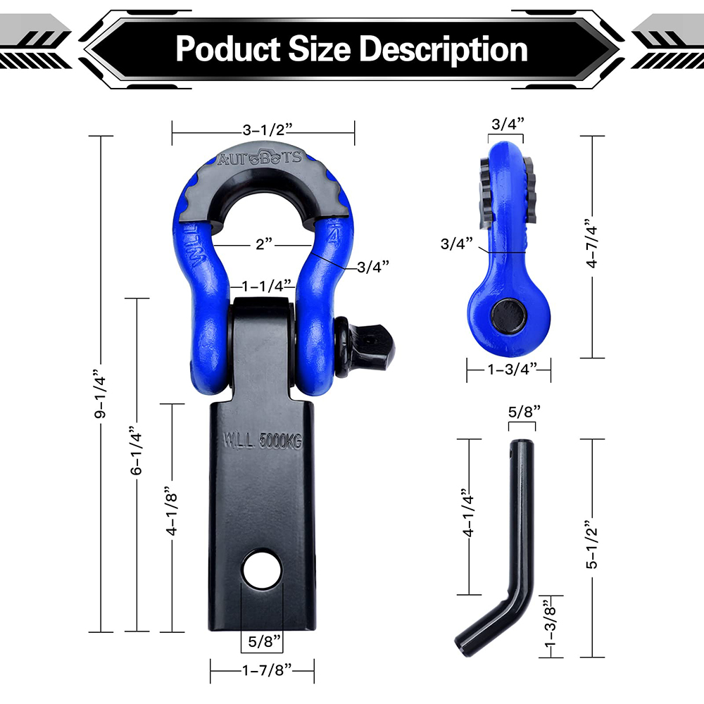 جهاز استقبال وصلة تكبل 2 بوصة  - مراجعة D Ring Shackle 3/4 وسعره