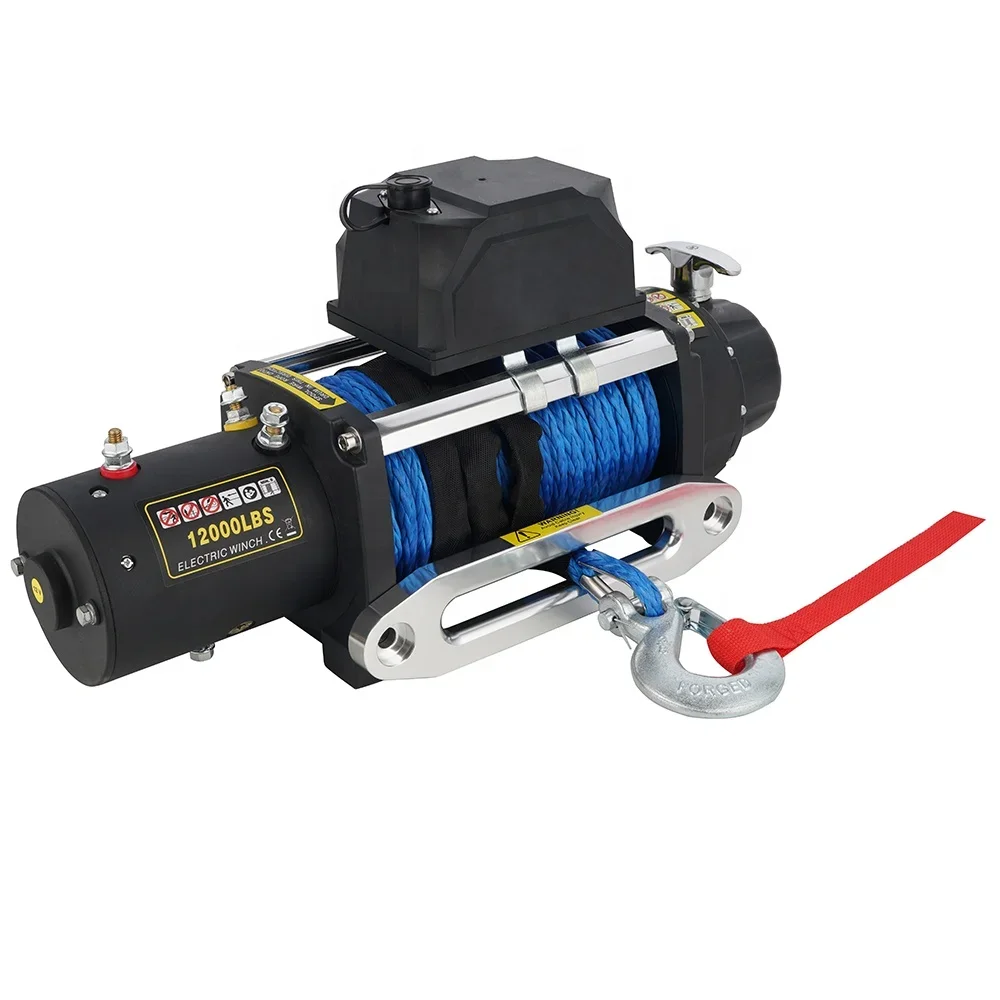 ونش كهربائي للسيارات الرباعية  - مراجعة Winch 12000Lb Synthetic Rope وسعره